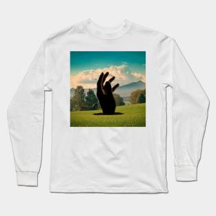 Reaching Out - Surreal/Collage Art Long Sleeve T-Shirt